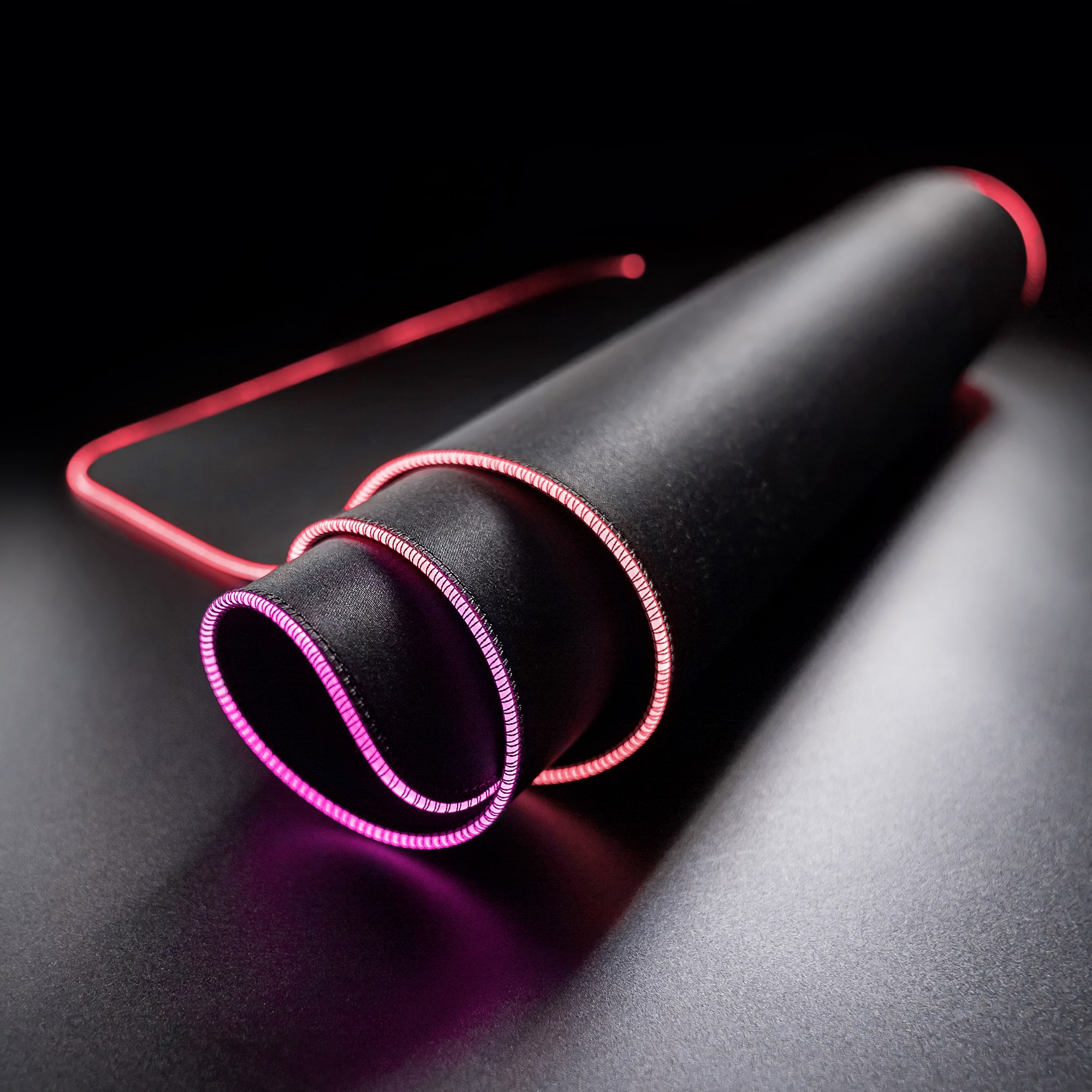 Angle. Turtle Beach - Sense AIMO XXL Ultra-Wide RGB Illumination Gaming Mousepad - Black.