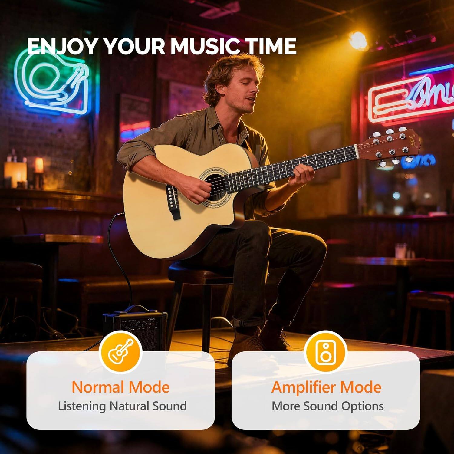 ENJOY YOUR MUSIC TIME

Normal Mode
Listening Natural Sound

Amplifier Mode
More Sound Options