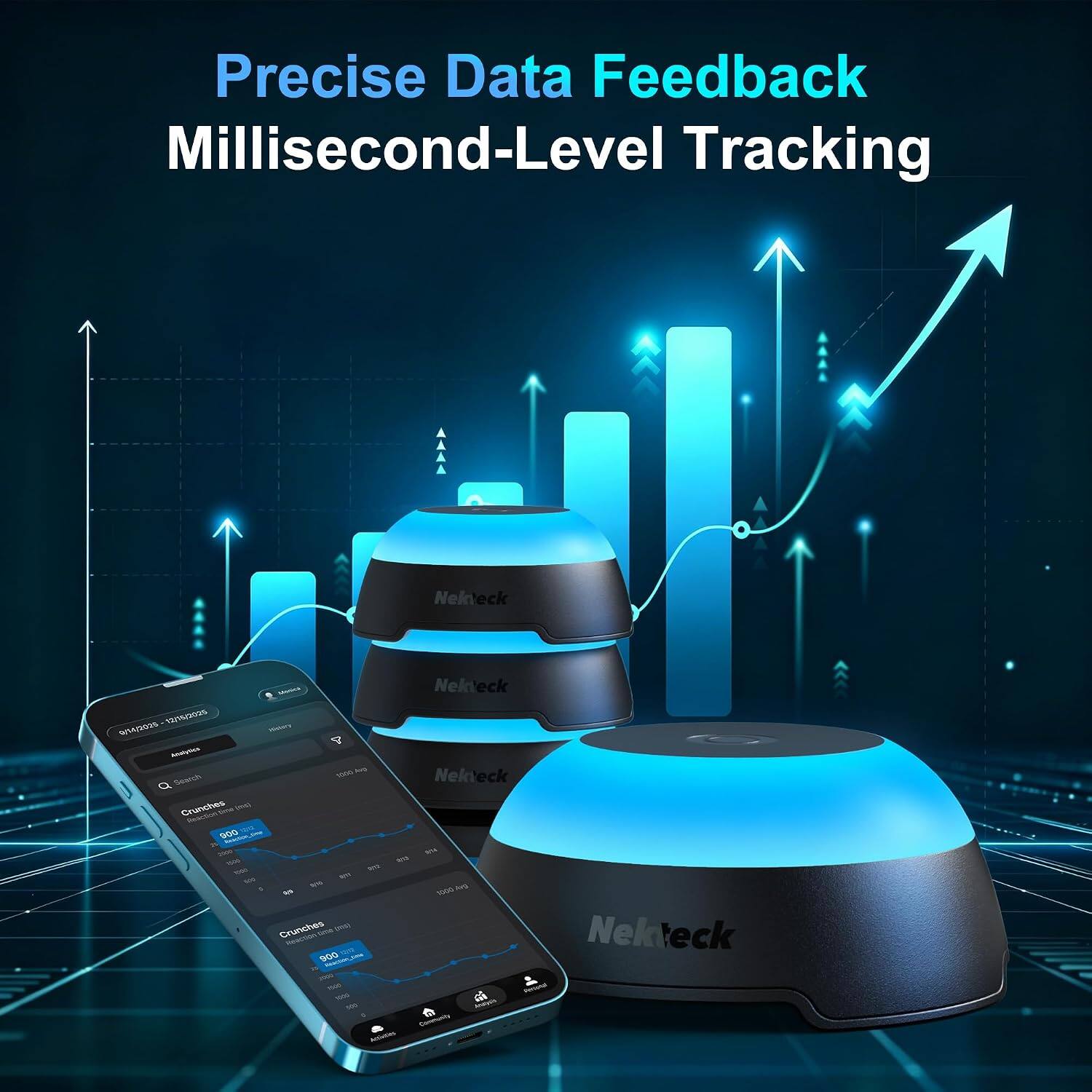 Precise Data Feedback Millisecond-Level Tracking

Nekteck

9/14/2025 12/18/2005 AnalyCa Q Search Crunches (mg) Reaction time 900 3000 1000 TODO

Merica Nekteck santary 2000  Nekteck www 100 no NO NO Jug 1000 Crunches time pus) Nekteck Meaction 900 12/0 keaction_ 2000 1000 Receltif 1000 900 AnaCysts  Community Activition