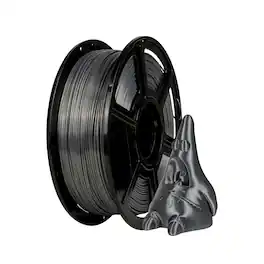 Flashforge - 3D Printer Filament Silk PLA 1.75mm 1kg Spool-Dimensional Accuracy +/- 0.02mm - Metal Grey
