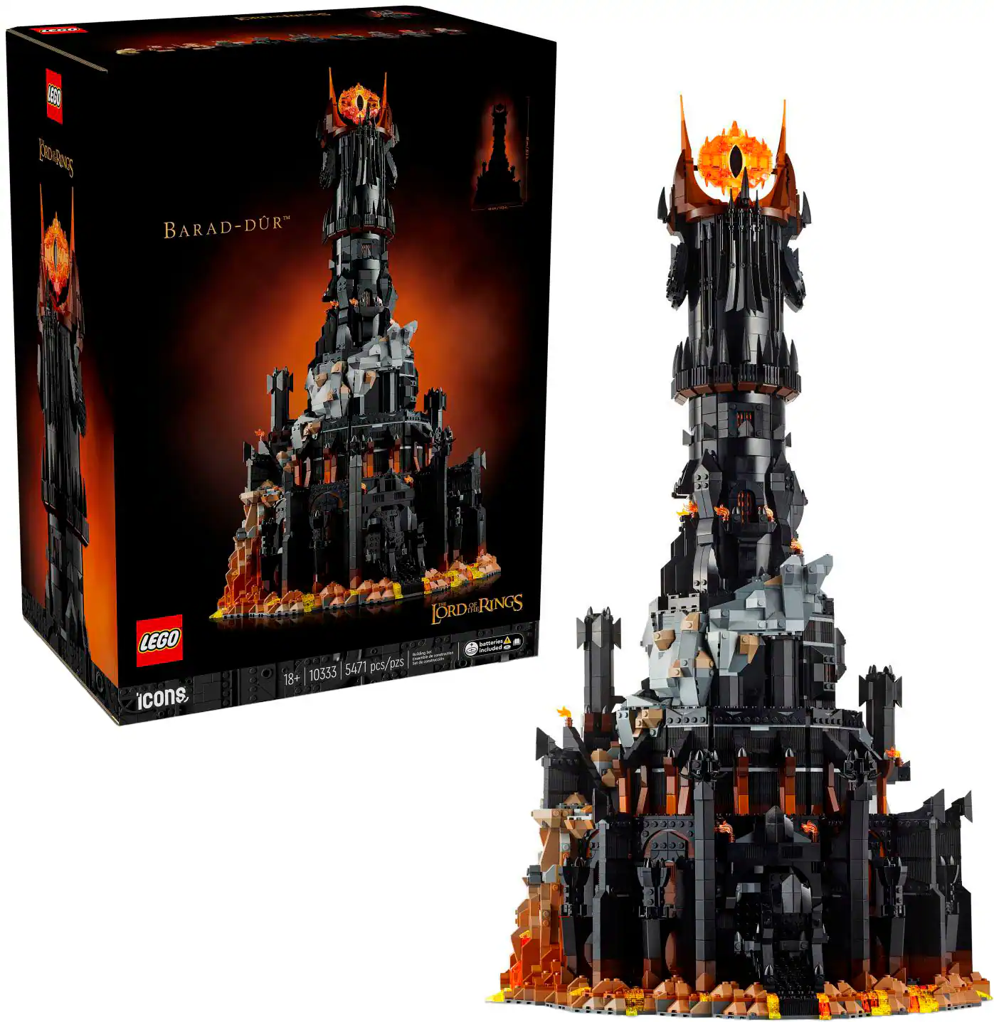 LEGO - Icons Lord of the Rings Barad-dûr Building Set 10333