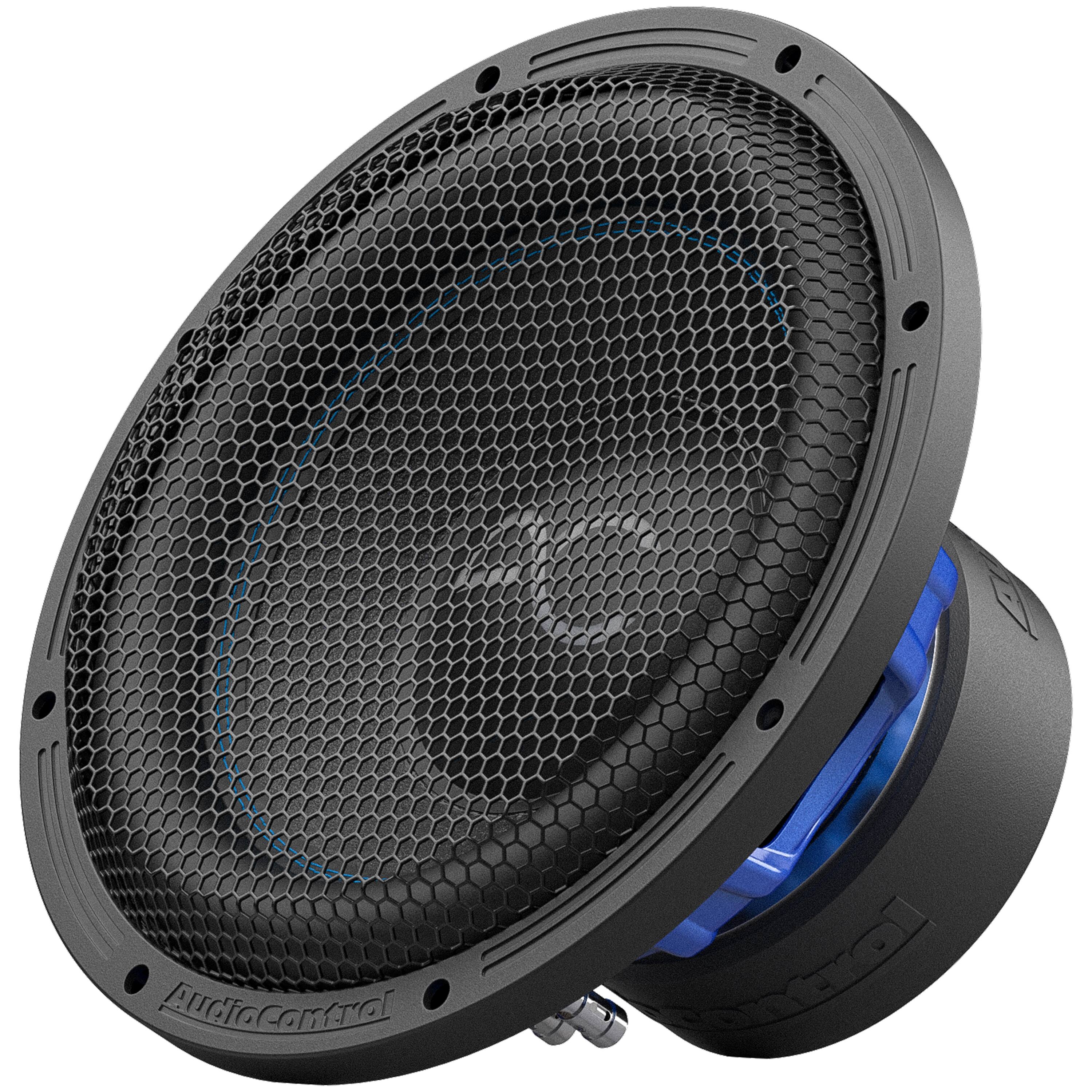 Alt View 15. AudioControl - Spike Series 12” Single-Voice-Coil 4-Ohm High-Performance Subwoofer - Black/Blue.