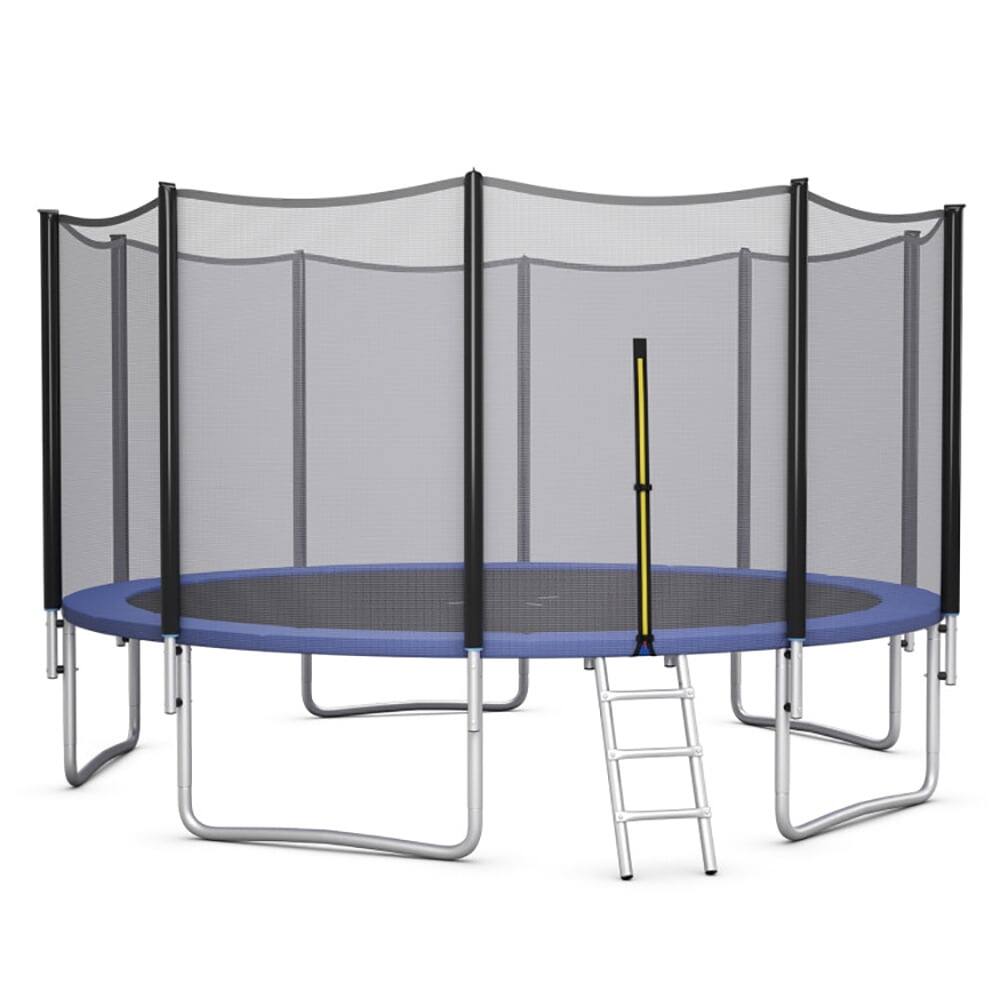 Alt View 5. Kadyn - 8/10/12/14/15/16 Feet Outdoor Trampoline Bounce Combo with Safety Closure Net Ladder-16 ft.