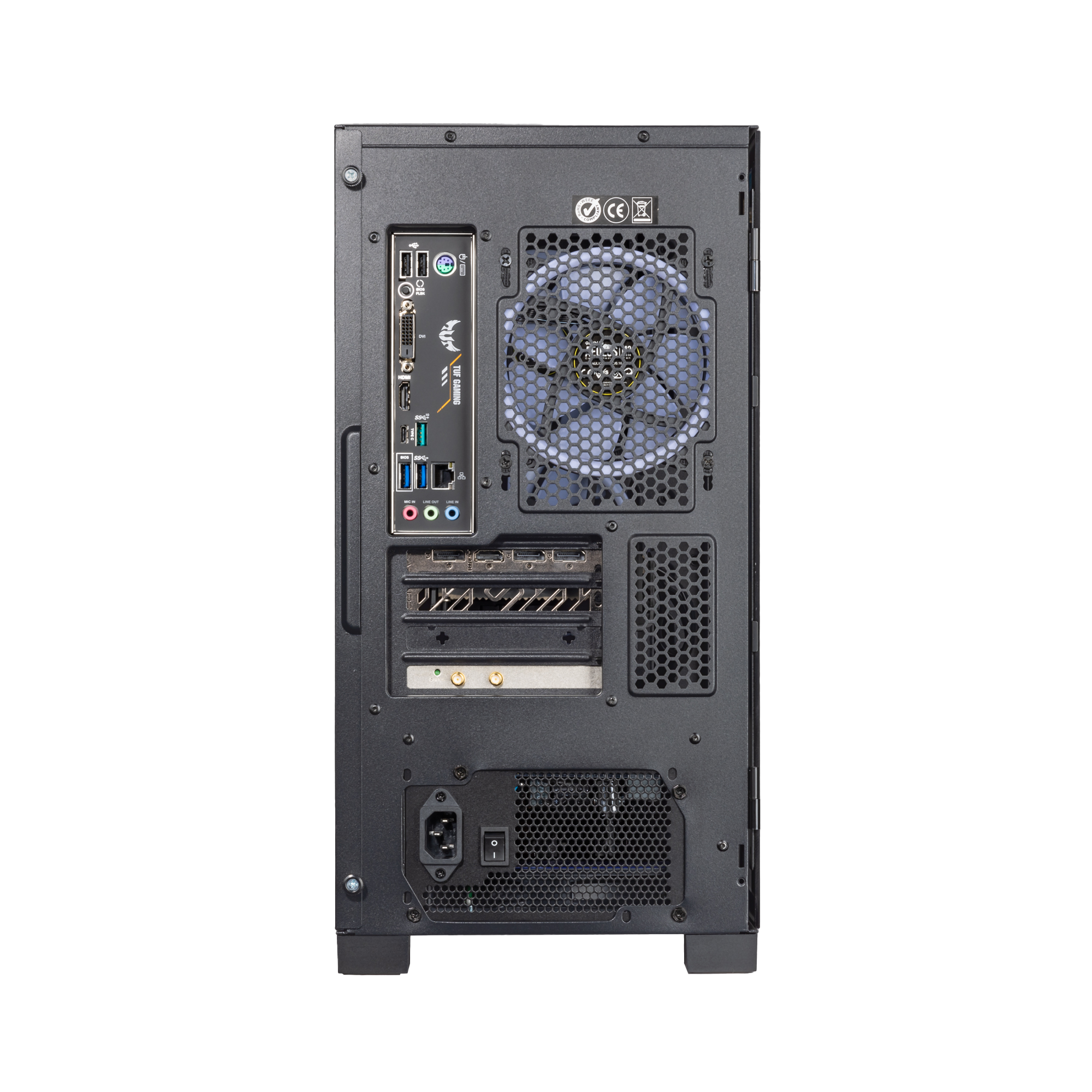 Alt View 9. Velztorm - Erebix Custom Gaming Desktop PC (Ryzen 3 3100, 16GB, 1TB SSD, Radeon RX570 8G, WiFi 4, Win 11 Home) - Black.