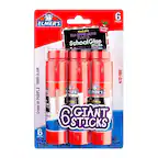 ELMER'S
Teacher Washable
Disappearing
PURPLE
School Glue Sticks
6 Sticks
CLEAR
FREE DRIES
ACID FREE
Goes on PURPLE, Disappears
6 Giant Sticks
6-22 oz each
Total 132 oz (3.7 kg)