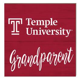 Jardine - Temple Owls 10" x 10" Grandparent Plaque - Red