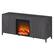 Alt View 14. Camden&Wells - Jasper Log Fireplace TV Stand for Most TVs up to 65" - Charcoal Gray.