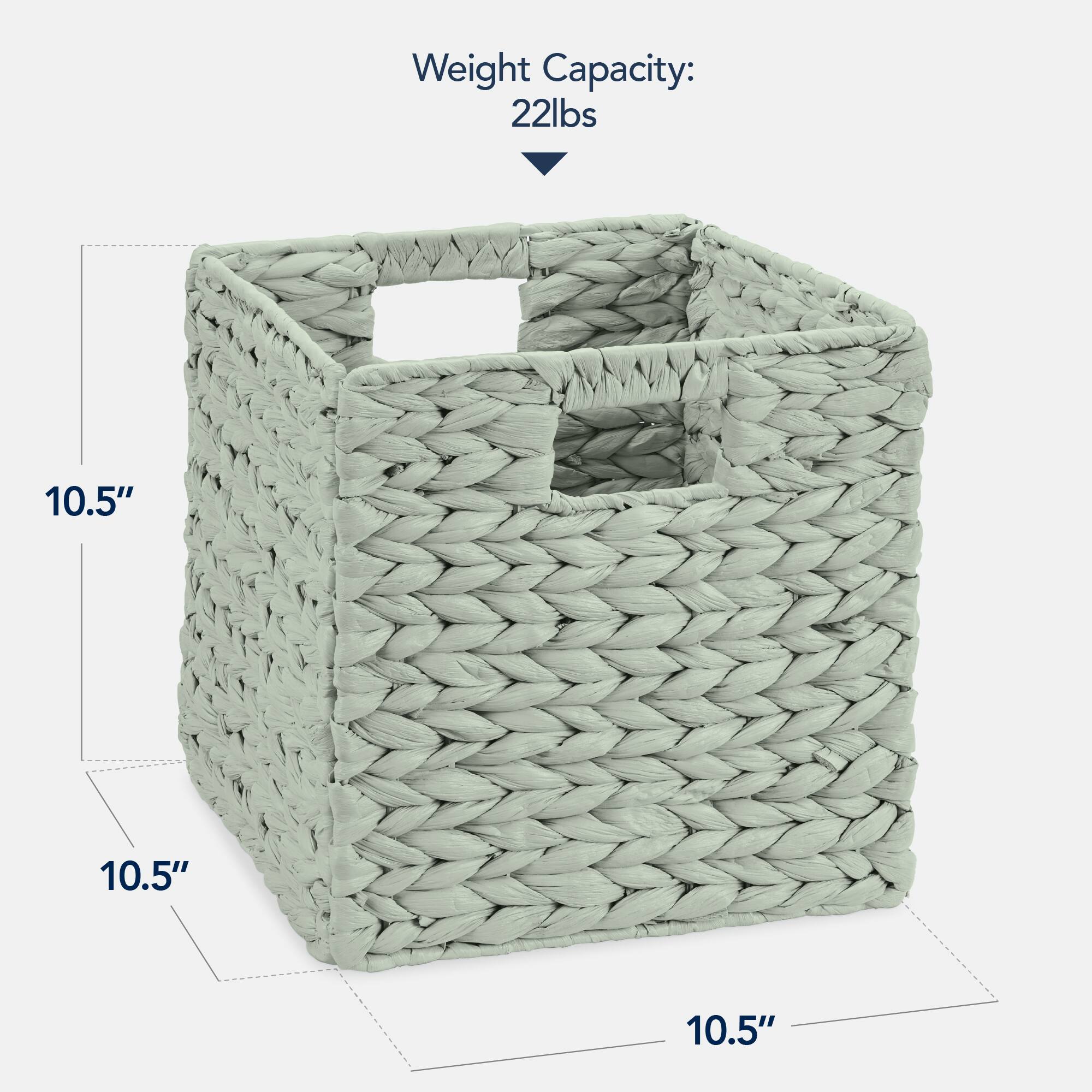 Weight Capacity: 22 lbs  
Dimensions: 10.5" x 10.5" x 10.5"