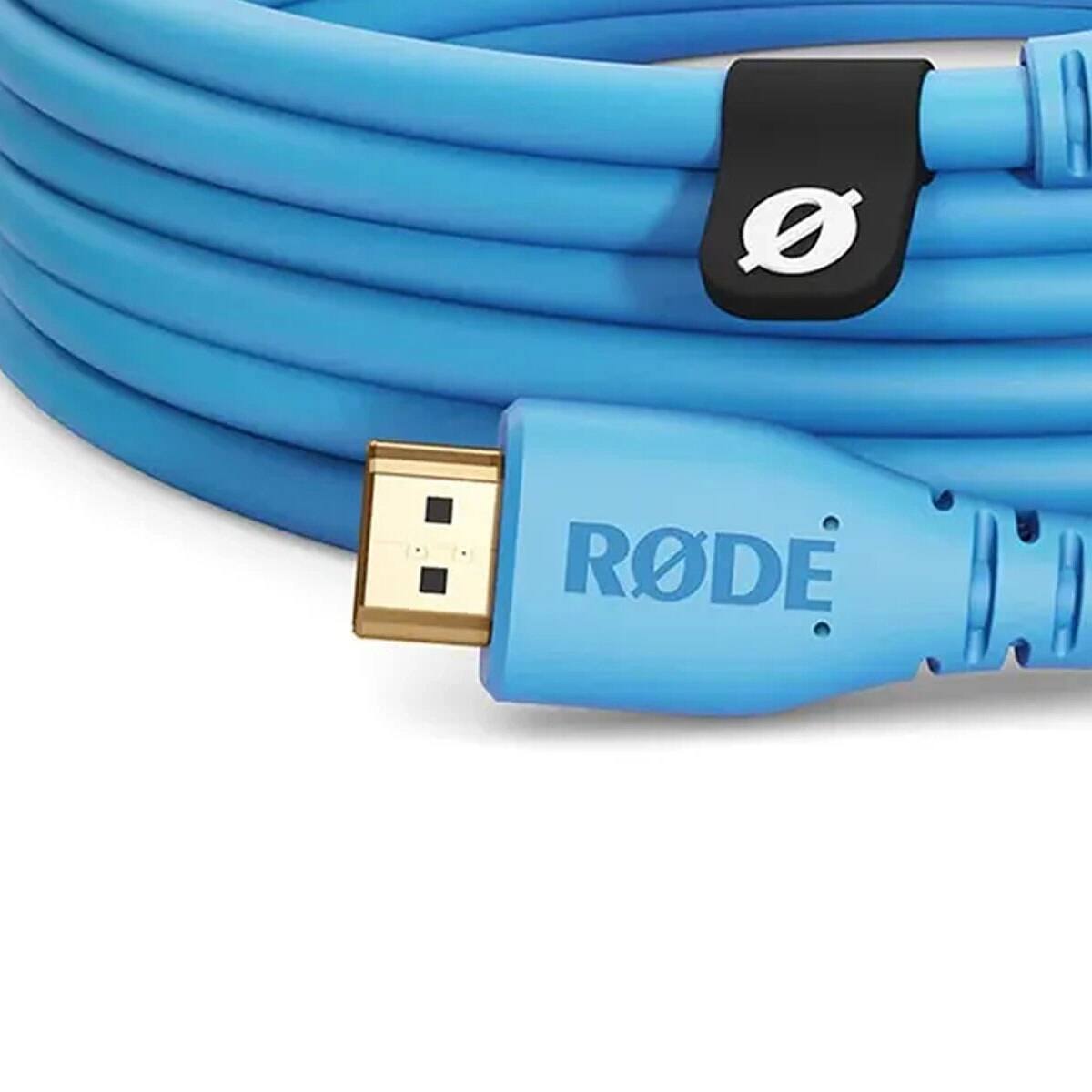 Alt View 3. RODE - Rode Premium High Speed HDMI Cable with Ethernet - Blue, 10'.