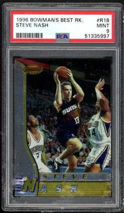 Topps - Steve Nash Rookie Card 1996-97 Bowman's Best #R18 #15 PSA 9