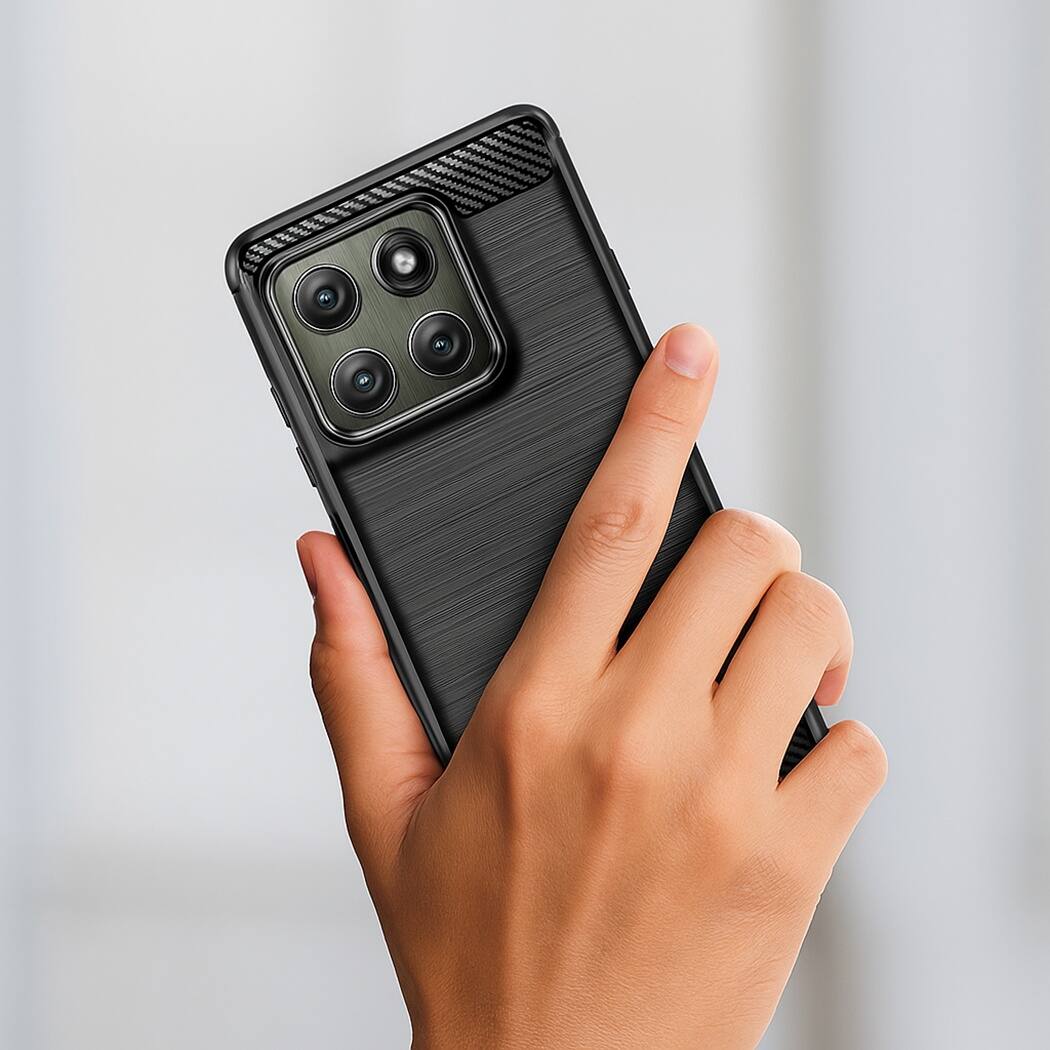 Alt View 15. SaharaCase - Venture Series Hard Shell Case for Motorola Edge (2025) - Scorpion Black.