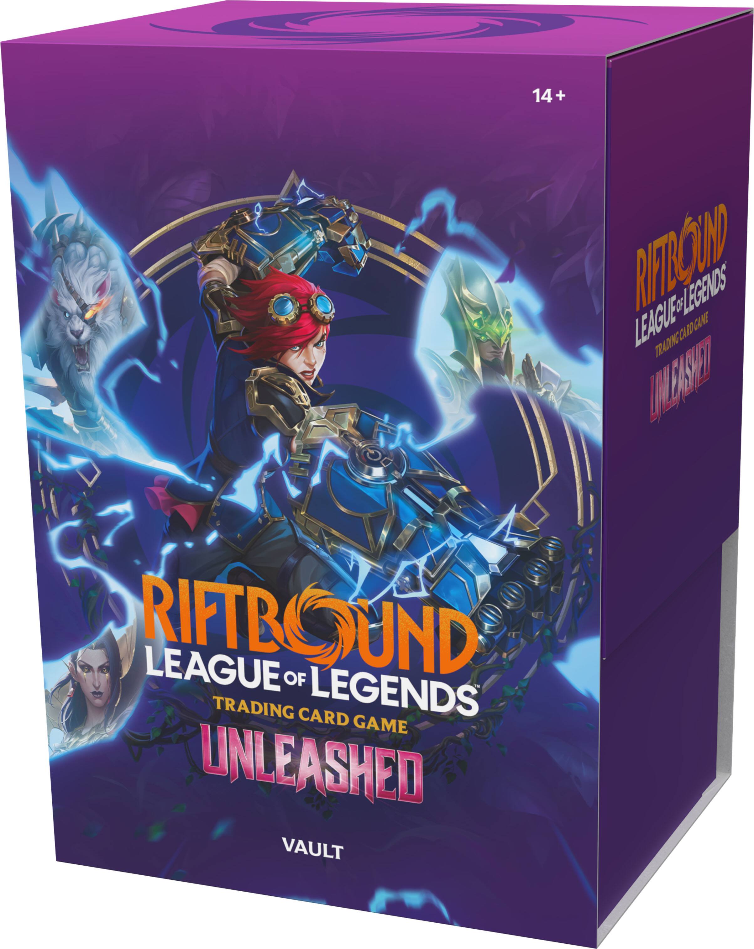 14+ RFDCIN LEAGUE & LEGENDS LEAGUE TRADING CARD GAME RIFTBOUND LEAGUE OF LEGENDS TRADING CARD GAME UNLEASHED VAULT