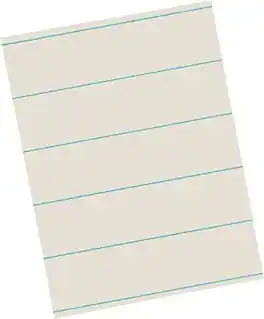 Pacon - Newsprint Theme Paper, 8-1/2" x 11", Ruled, 500 Sheets/Pk - White