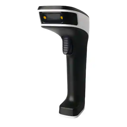 Front. ScanAvenger - ScanAvenger SA8800 Wireless 1D/2D Barcode Scanner - Bluetooth, Rechargeable Handheld QR Scanner - Black, Blue and White.