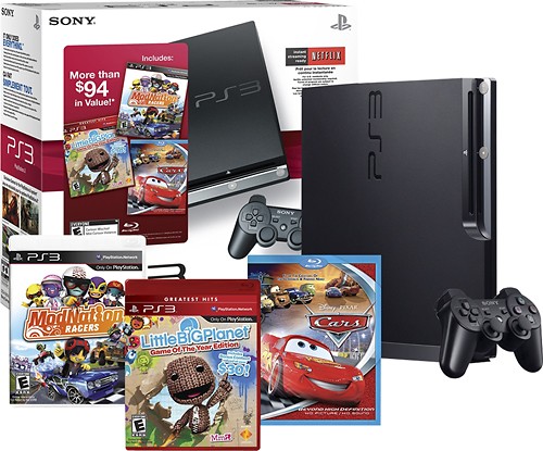 Aan de overkant hoog Investeren Best Buy: Sony PlayStation 3 (160GB) with LittleBigPlanet, ModNation Racers  and Cars 98426