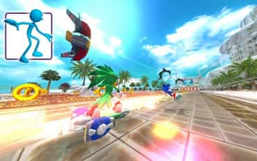 Sonic Free Riders  Os melhores jogos de Xbox 360.