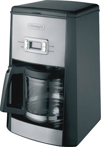 Angle Standard. DeLonghi - 14-Cup Coffeemaker - Black/Stainless-Steel.