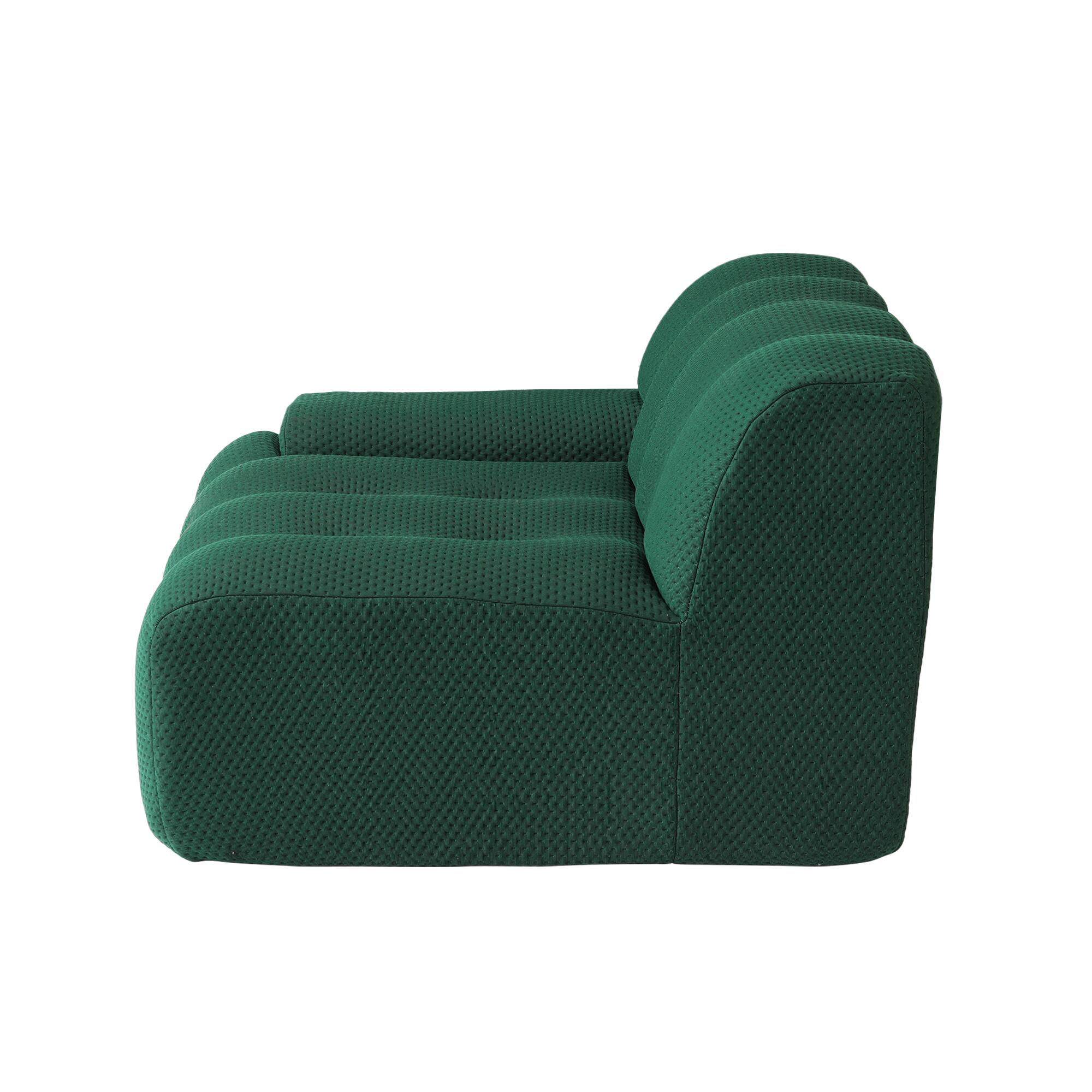 Alt View 8. Yardgrace - 102.4in Modular Sectional Couch, 2 Seats Breathable Floor Sofa, Modern Couch, Green - Green.