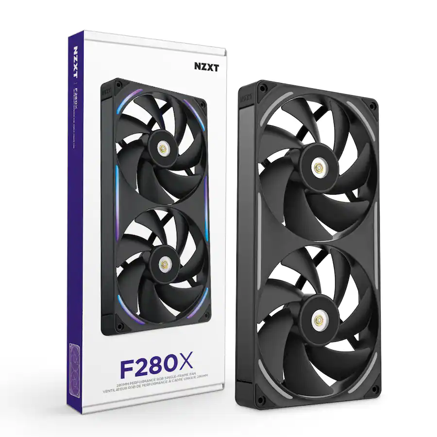 Nzxt Computer Fans NZXT NZXT F280X Performance Fan 280mm Single Frame Case Fan w/ 2 x ...