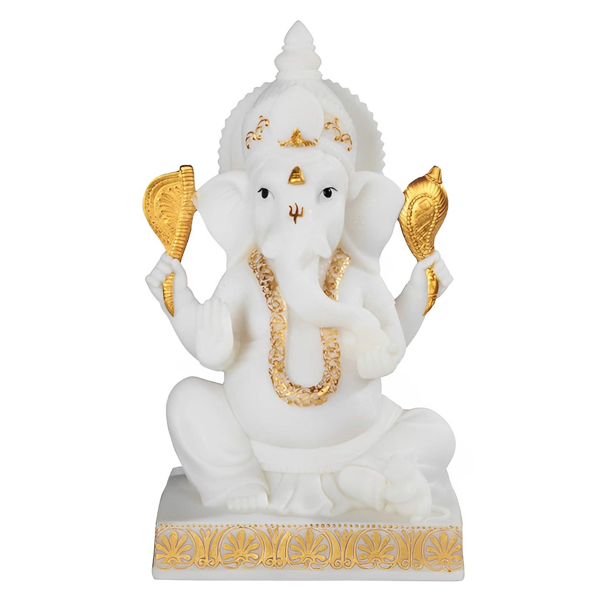 FC Design - 10.25"H Ganesha Figurine Statue Office Desk Tabletop Home Decor Gift - Multi-Color
