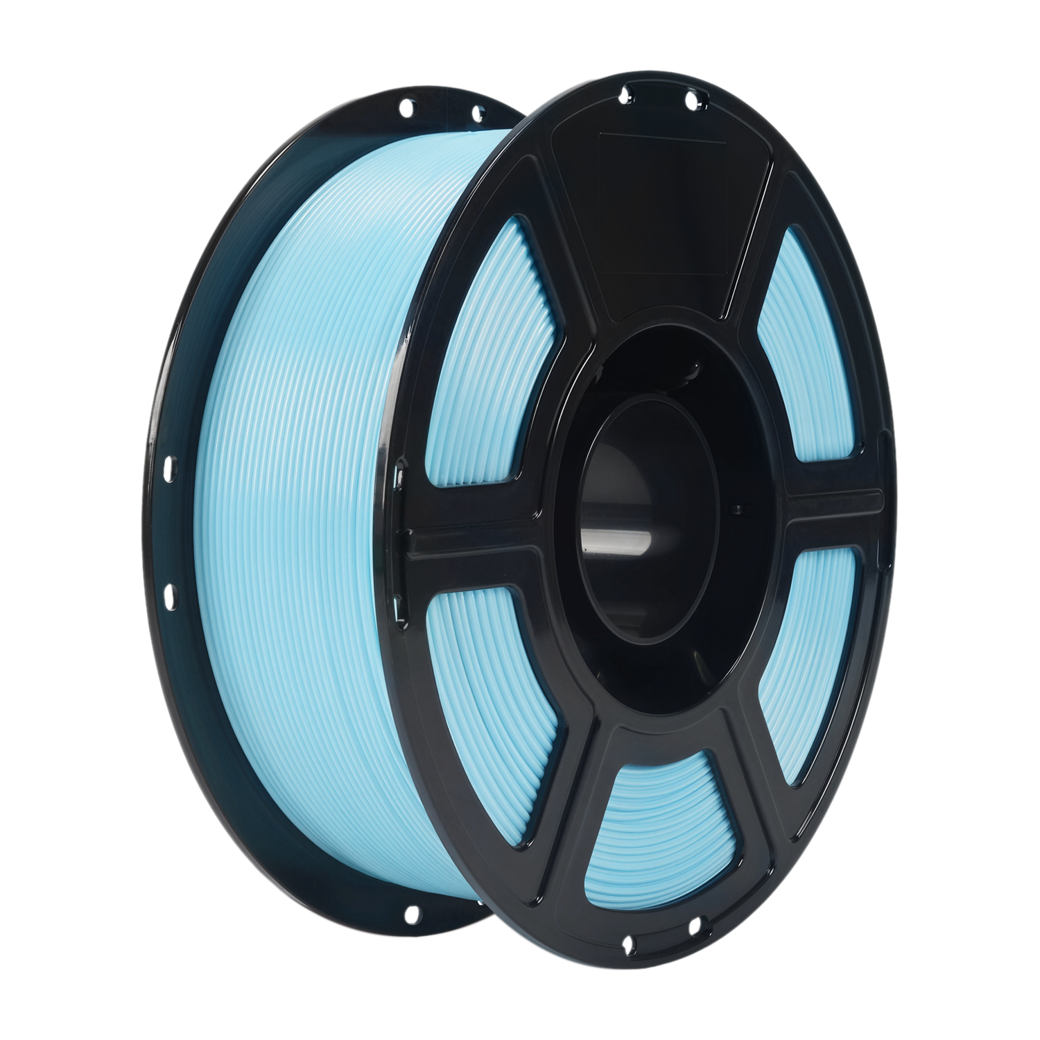Alt View 6. Flashforge - PLA Silk+ 3D Printer Filament-1.75mm-1kg (2.2 lbs) Spool - Clear Blue.