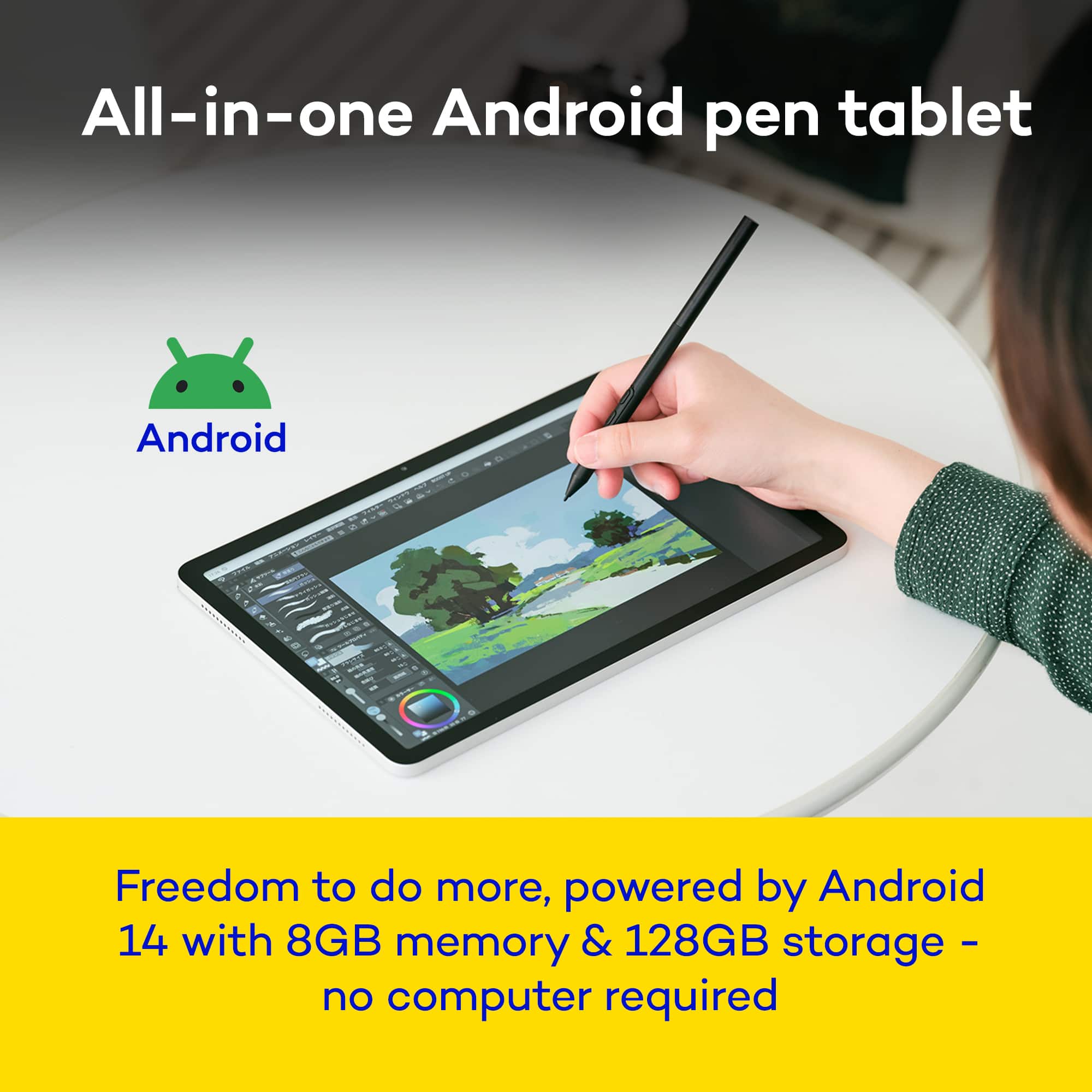 Wacom MovinkPad 11, Android Mobile Drawing Tablet, 11.45
