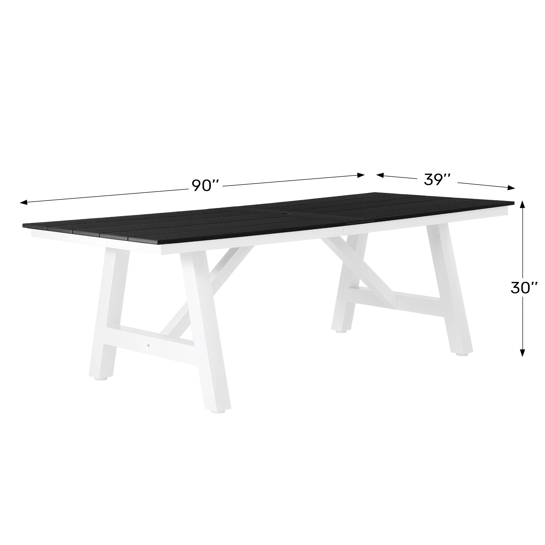 90" x 39" x 30"