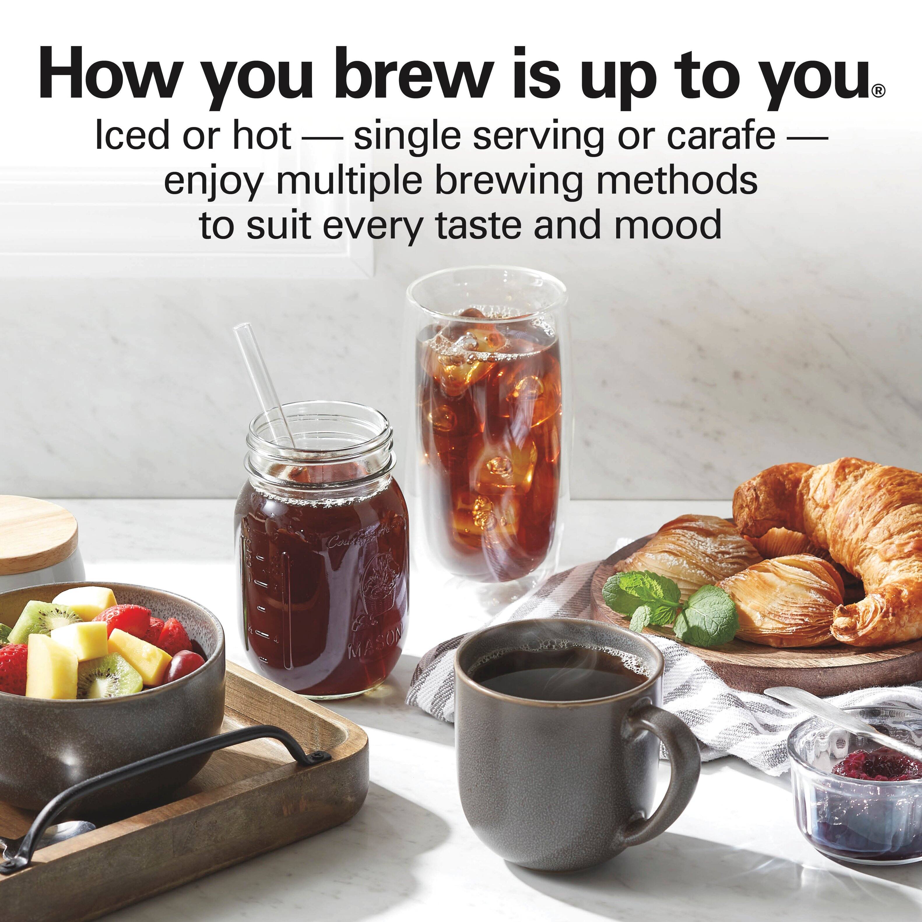 How you brew is up to you.  
Iced or hot — single serving or carafe — enjoy multiple brewing methods to suit every taste and mood.