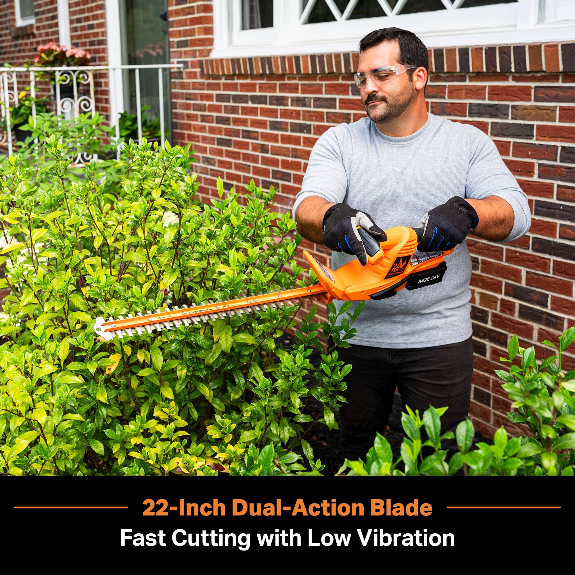 24
MX 24V 24Y
Starthouse
22-Inch Dual-Action Blade Fast Cutting with Low Vibration