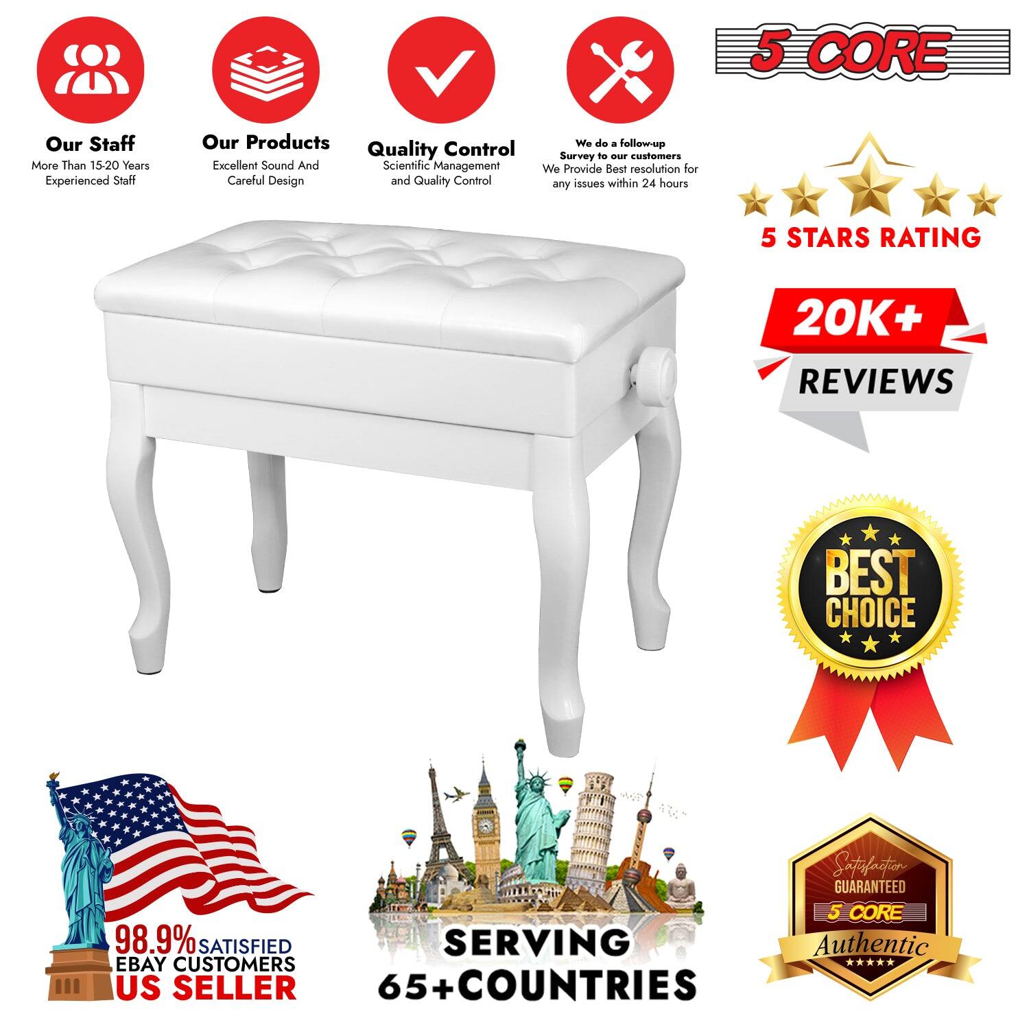 5 CORE
Our Staff: More Than 15-20 Years Experienced Staff
Our Products: Excellent Sound And Careful Design
Quality Control: Scientific Management and Quality Control
We do a follow-up Survey to our customers. We Provide Best resolution for any issues within 24 hours
5 STARS RATING
20K+ REVIEWS
BEST CHOICE Satsfactor GUARANTEED 5 CORE
98.9% SATISFIED EBAY CUSTOMERS
SERVING 65+COUNTRIES