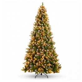 Best Choice Products - 6ft Artificial Christmas Tree with Viral Twinkling Lights, Pre-Lit Frosted Pine, 250 Lights - Flocked Green