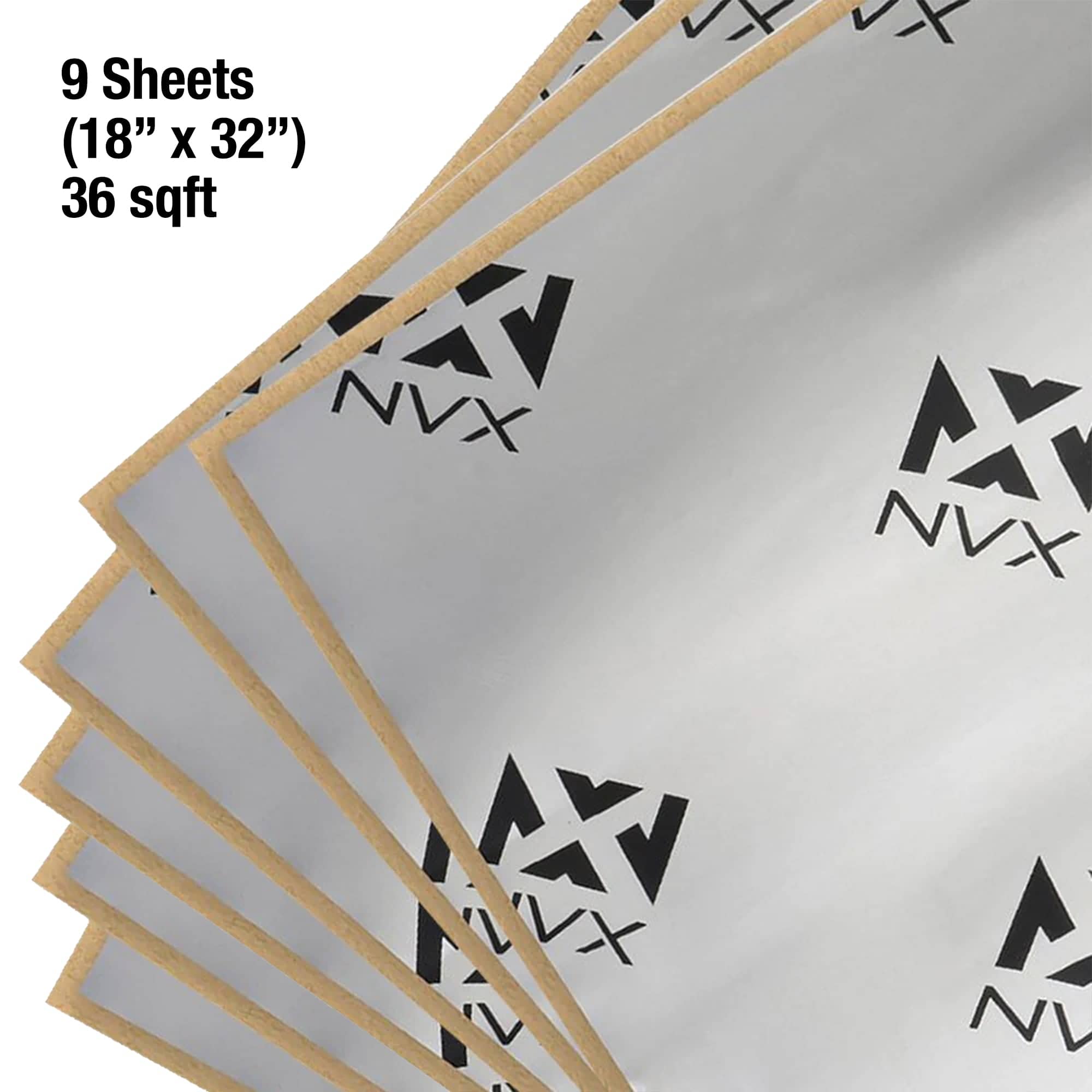 NVX - SDBP40 90 mil Thick 36 sqft. Audio Noise Vibration Insulation and Sound Deadener (Nine 18” x 32” Sheets) price history on PriceWatchPro