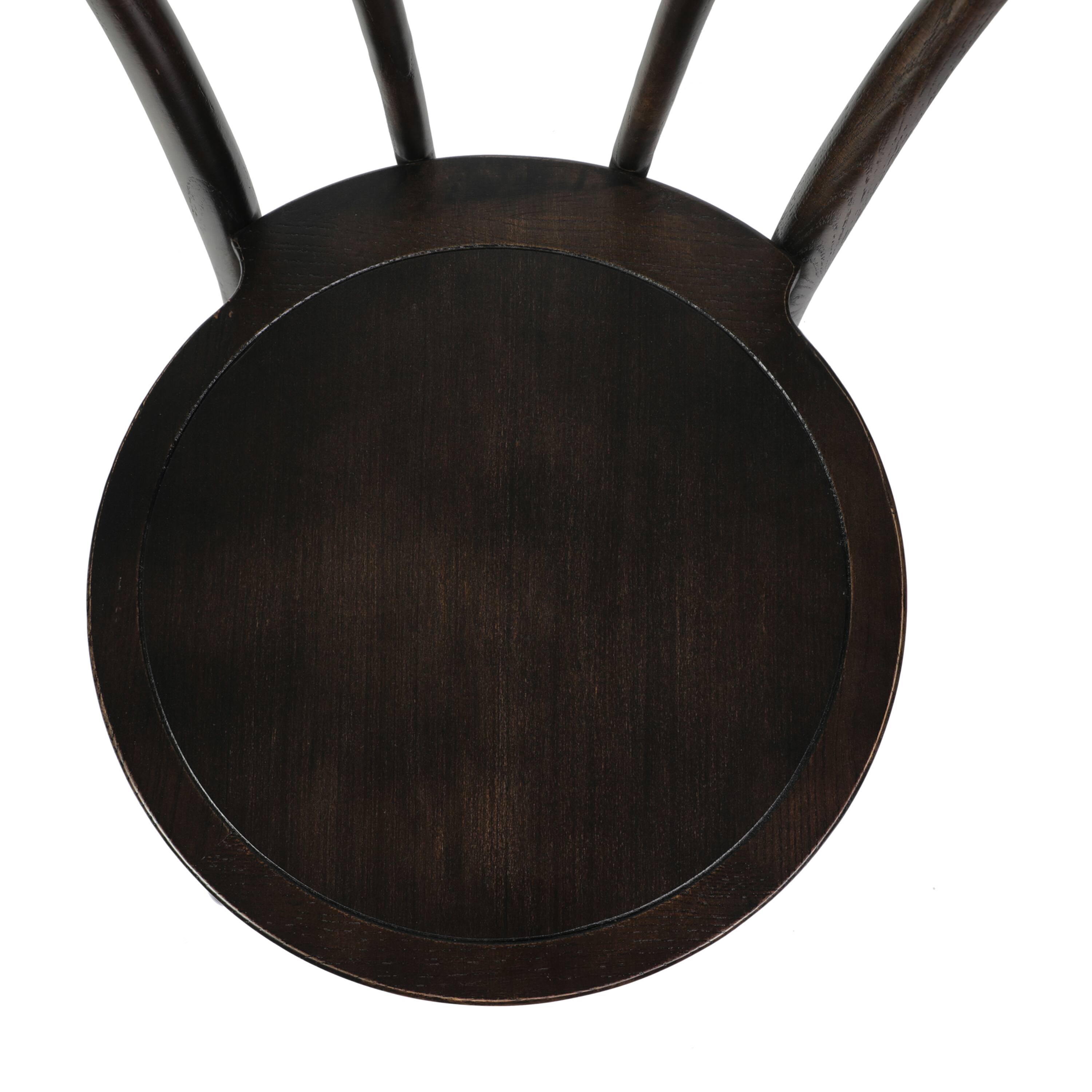 Alt View 9. Emma + Oliver - Swartz Solid Wood Thonet Style Stack Dining Chair - Early American Wood.
