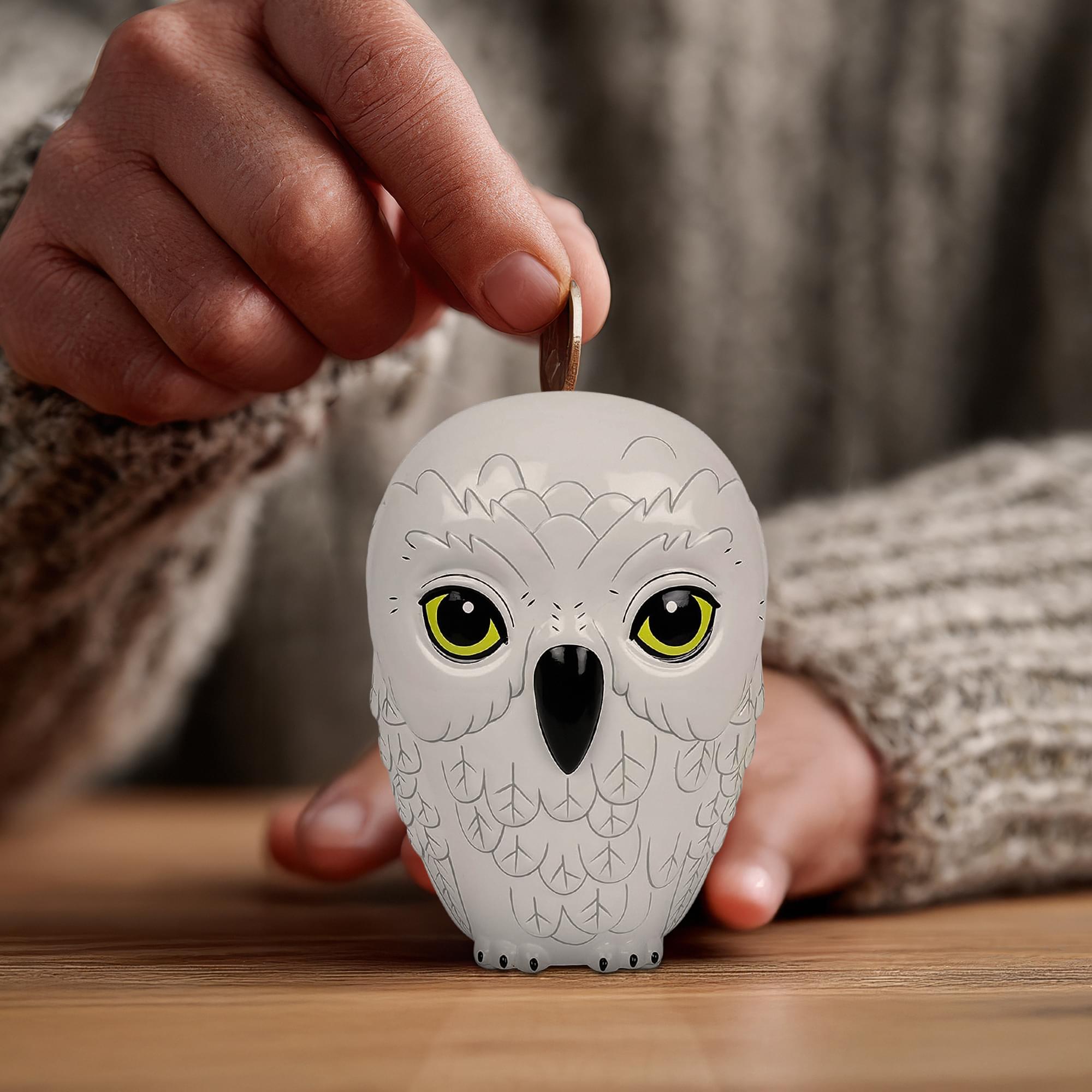 Alt View 2. Harry Potter - Harry Potter Hedwig The Owl Ceramic Coin Bank - White.