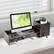Angle. Stock Preferred - Desktop Monitor Stand with Drawer & Side Organizer - Black.