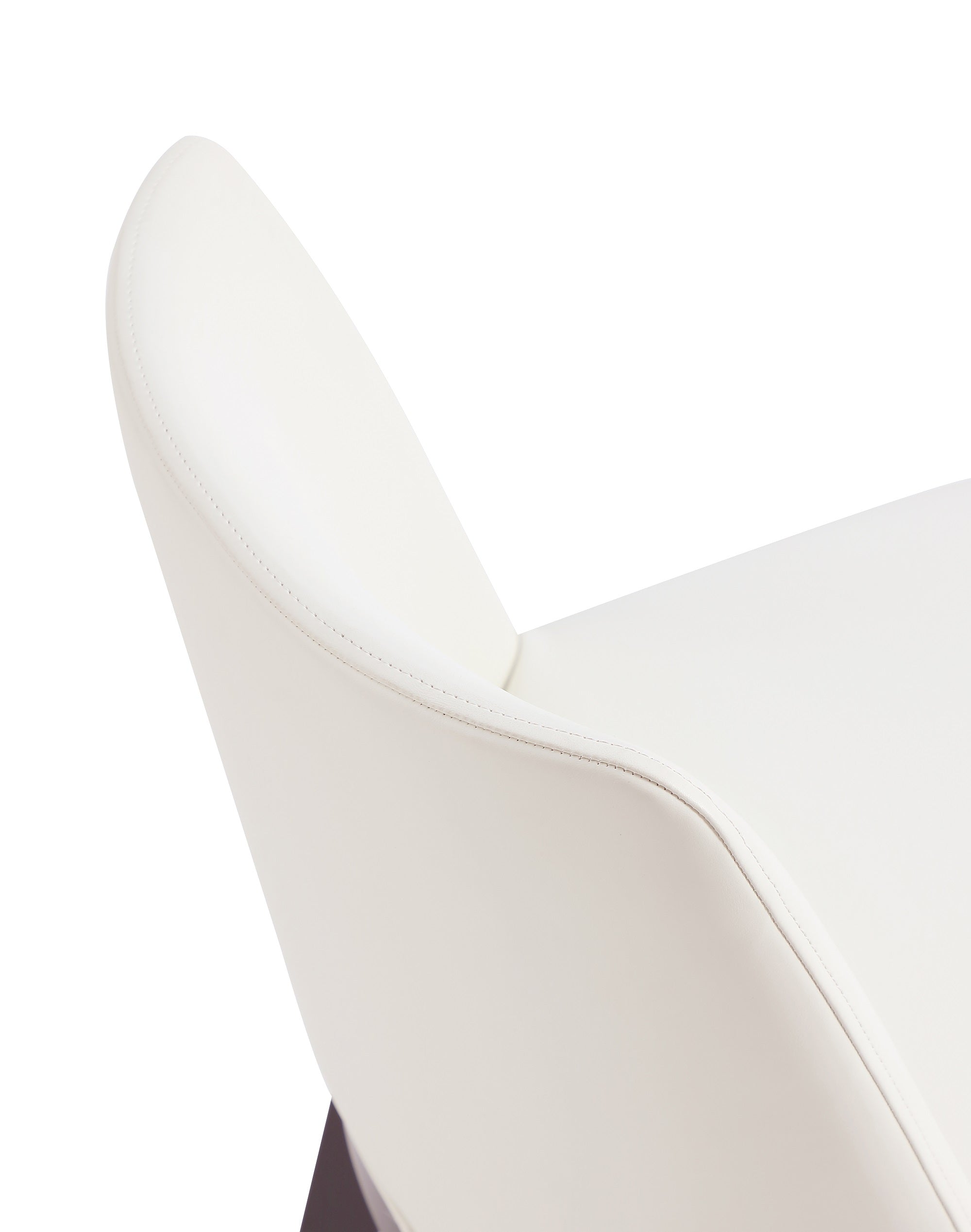 Alt View 6. Manhattan Comfort - Gansevoort Modern Wood Vegan Leather Dining Chair - Set of 4 - Ivory.