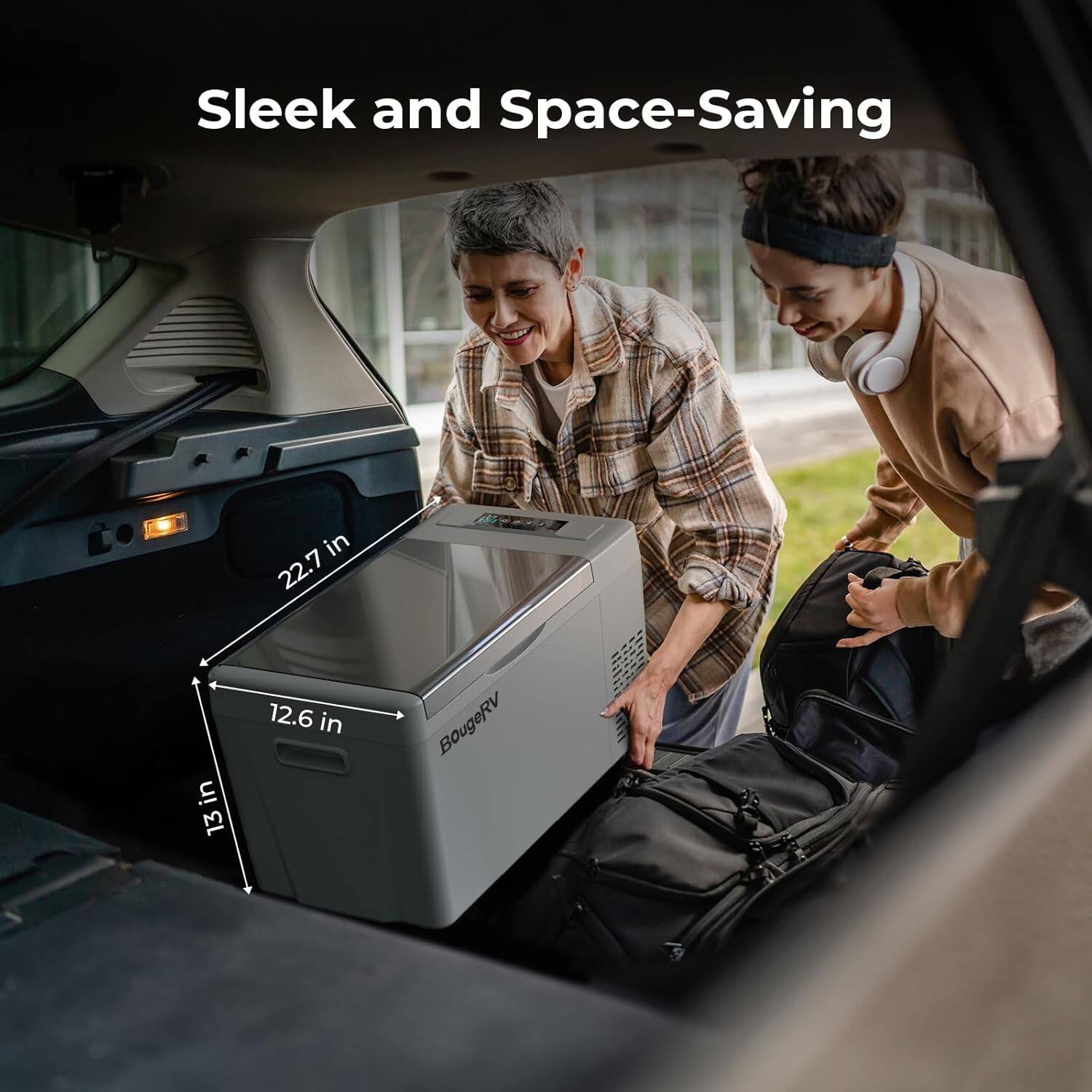 Sleek and Space-Saving

22.7 in  
13 in  
12.6 in

BougeRV