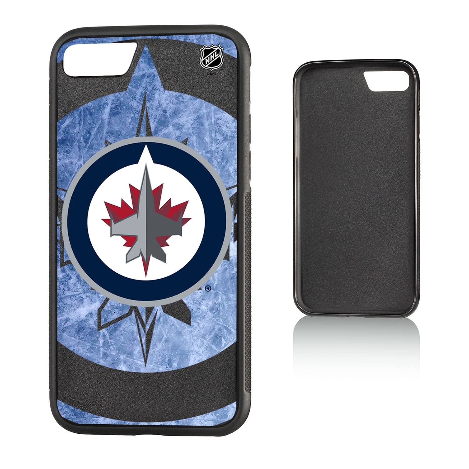 Alt View 2. Keyscaper - Winnipeg Jets iPhone Tilt Bump Ice Case - 15 Pro - Multicolor.