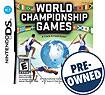 Front Detail. World Championship Games: A Track and Field Event — PRE-OWNED - Nintendo DS.