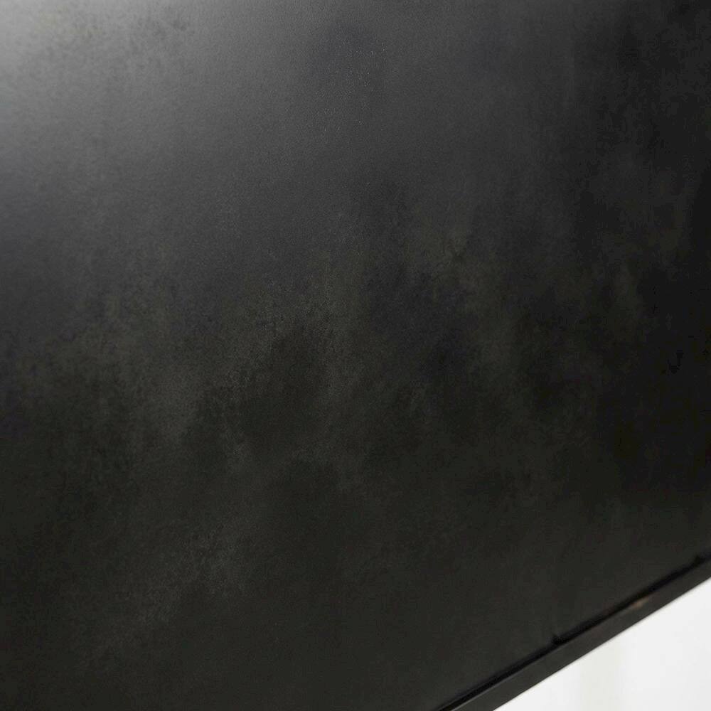 Alt View 1. Starlight Canyon Home - Distressed Metal Queen Metal Headboard with Vintage Design and Metal Tube Frame - Black.