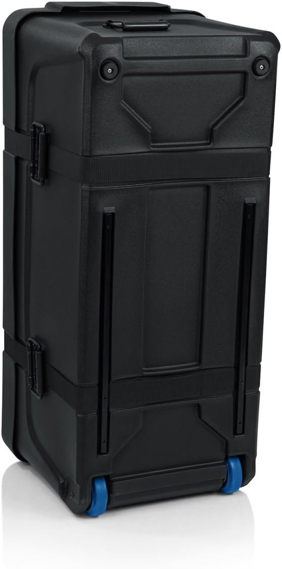 Back. Gator - Deluxe Molded Drum Hardware Trap Case with Removable Tray and Recessed Wheels, 36" x 14" x 16".