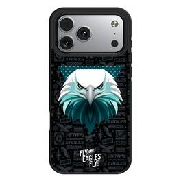 Keyscaper - NFL - Philadelphia Eagles Bump Case with 8.2ft Drop Protection - 15 Pro - Black