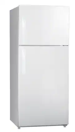Front. Premium Levella - 12.0 CuFt Top-Mount Refrigerator in White with Tilt-Out Can Dispenser and Gallon Door Storage - White.