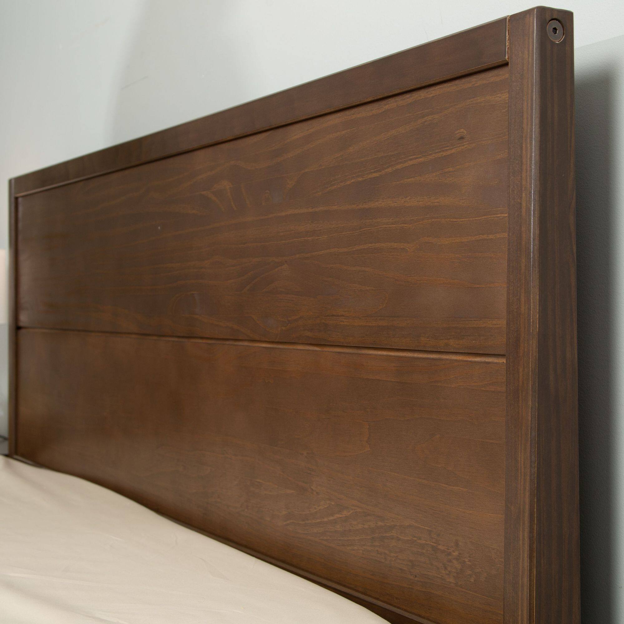 Alt View 3. Plank+Beam - Haven Queen Bed, Walnut - Walnut.