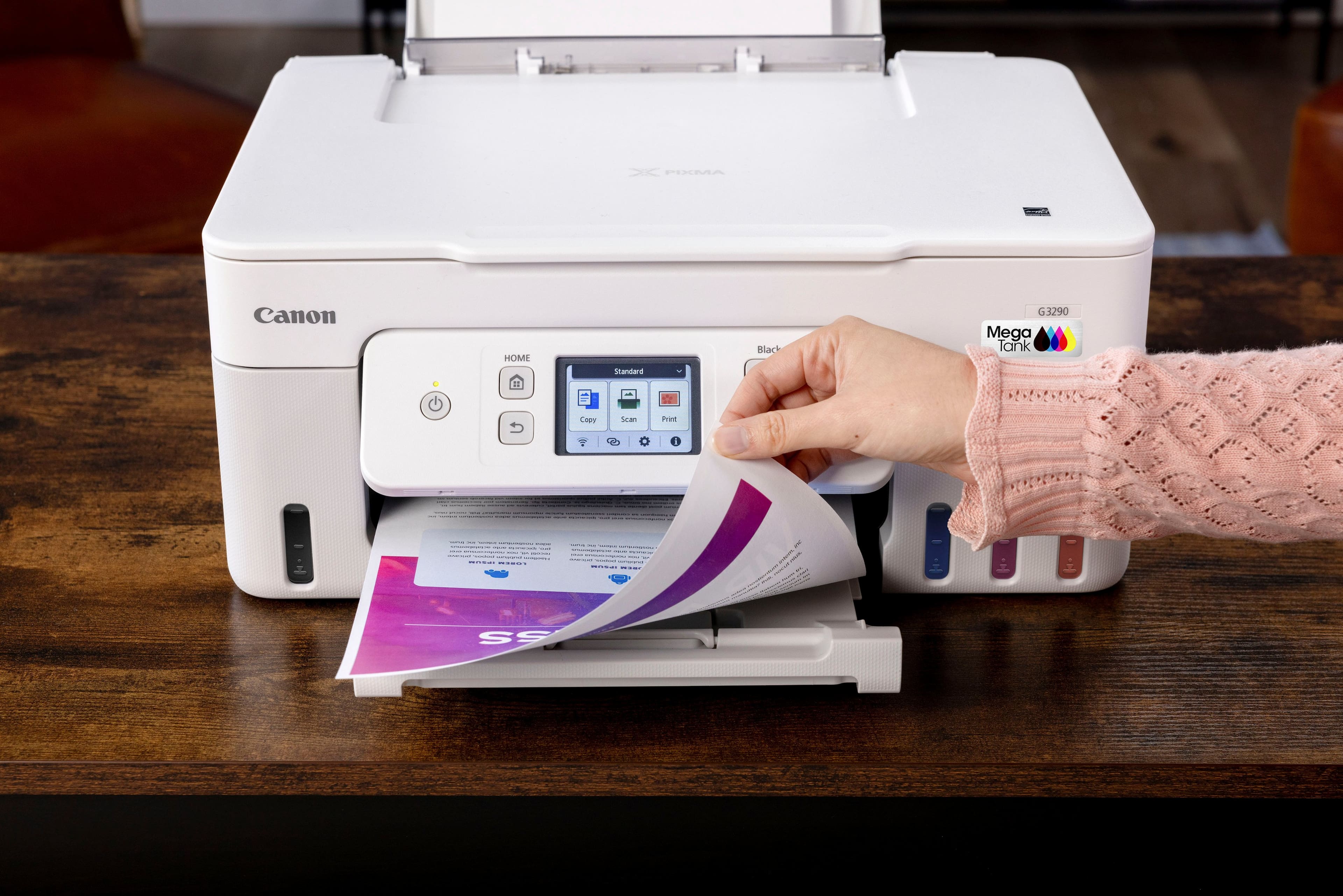 Canon PIXMA MegaTank G3290 Wireless All-In-One SuperTank Inkjet Printer ...