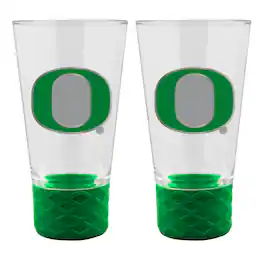 Great American Products - Oregon Ducks 2-Pack 4oz. Cheer Shot Set with Silicone Grip - Green