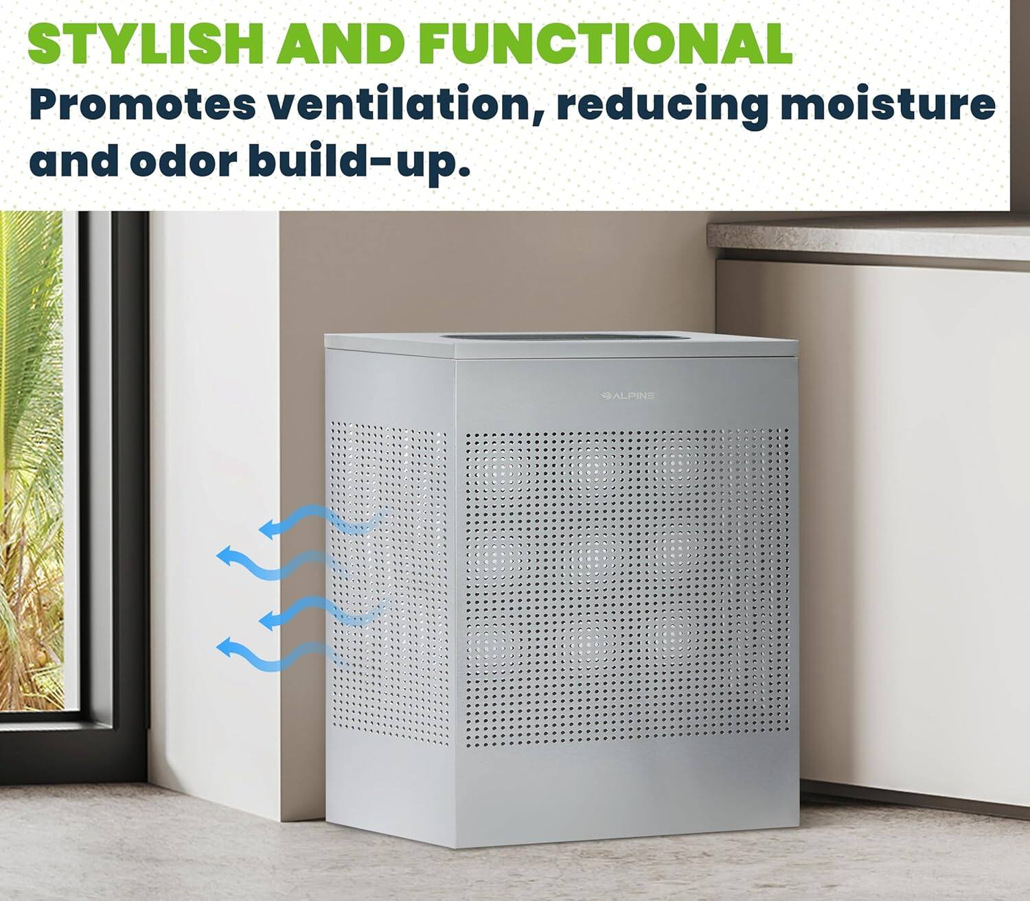 STYLISH AND FUNCTIONAL
ALPINE
Promotes ventilation, reducing moisture and odor build-up.