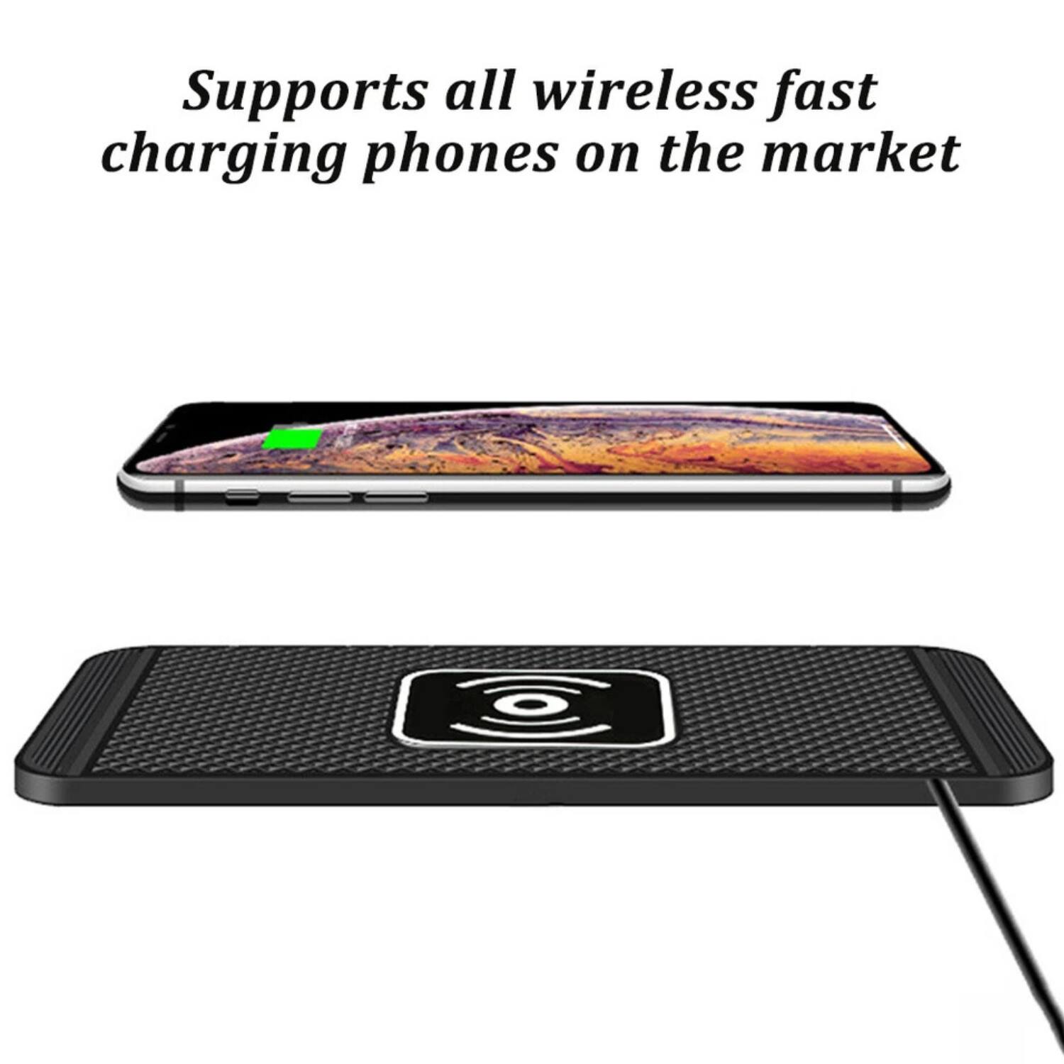 Supports all wireless fast charging phones on the market