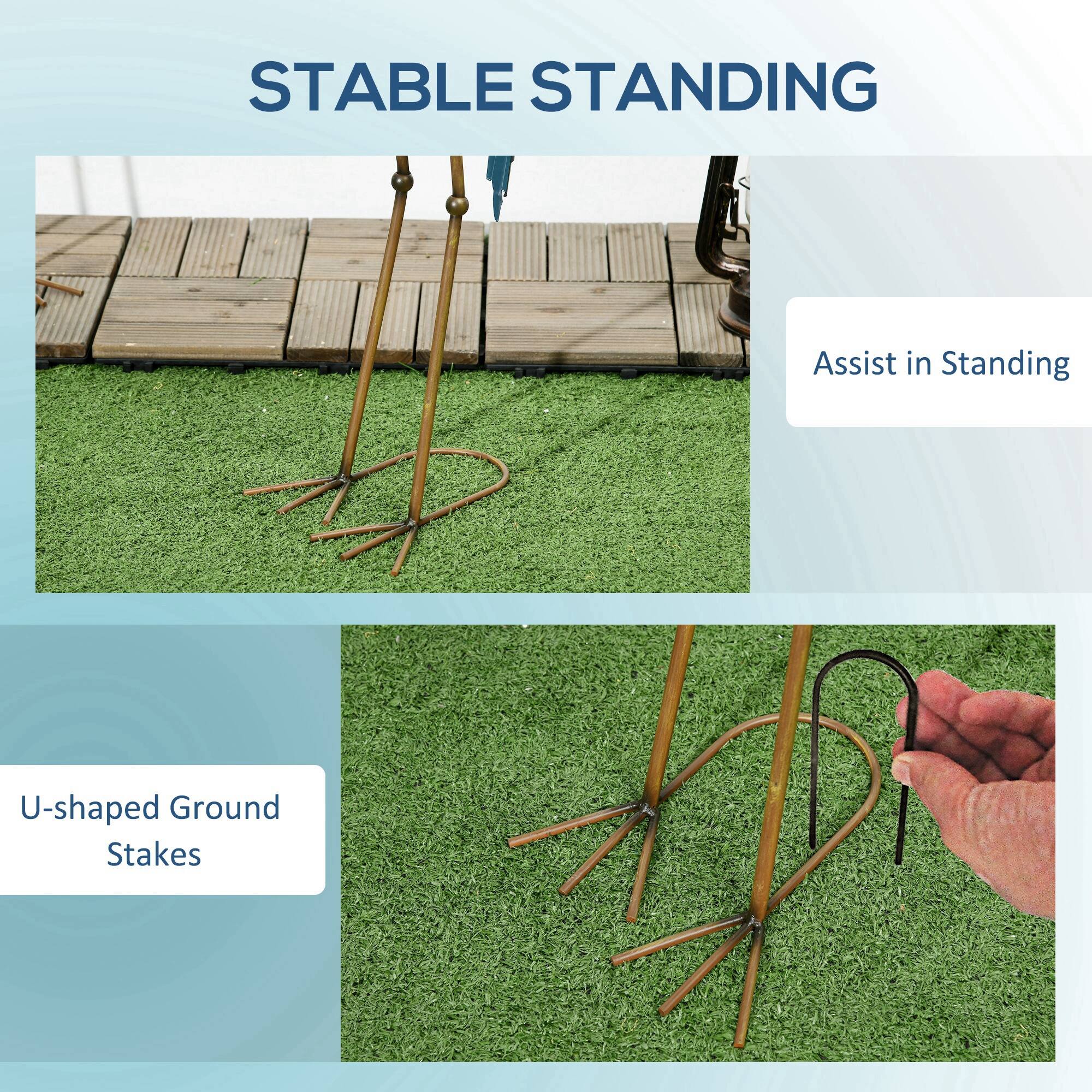 STABLE STANDING
Assist in Standing
U-shaped Ground Stakes