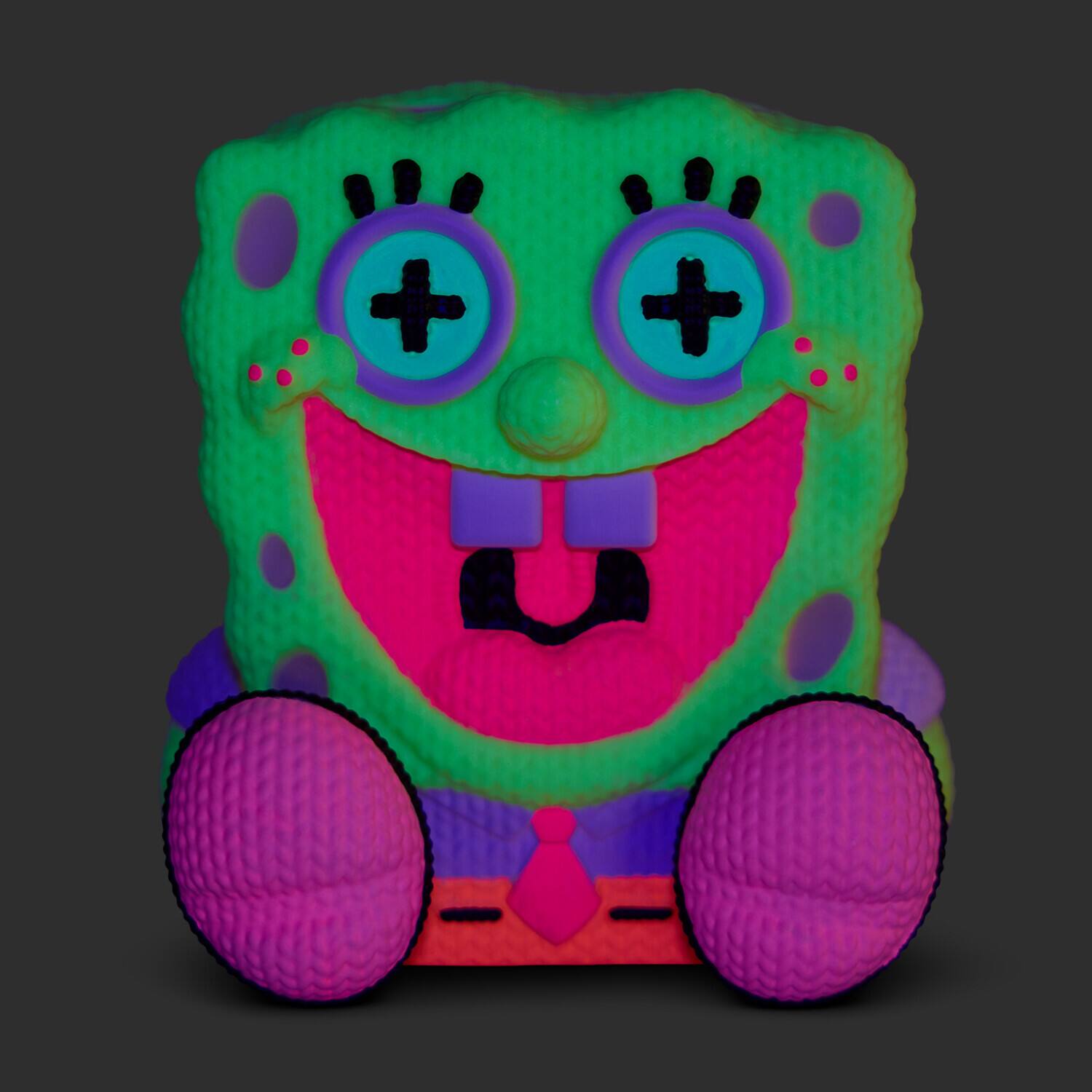 Alt View 4. Handmade by Robots - SpongeBob SquarePants - SpongeBob SquarePants Blacklight Limited Edition Vinyl Figure – Handmade by - COLLECTIBLES - Multicolor.